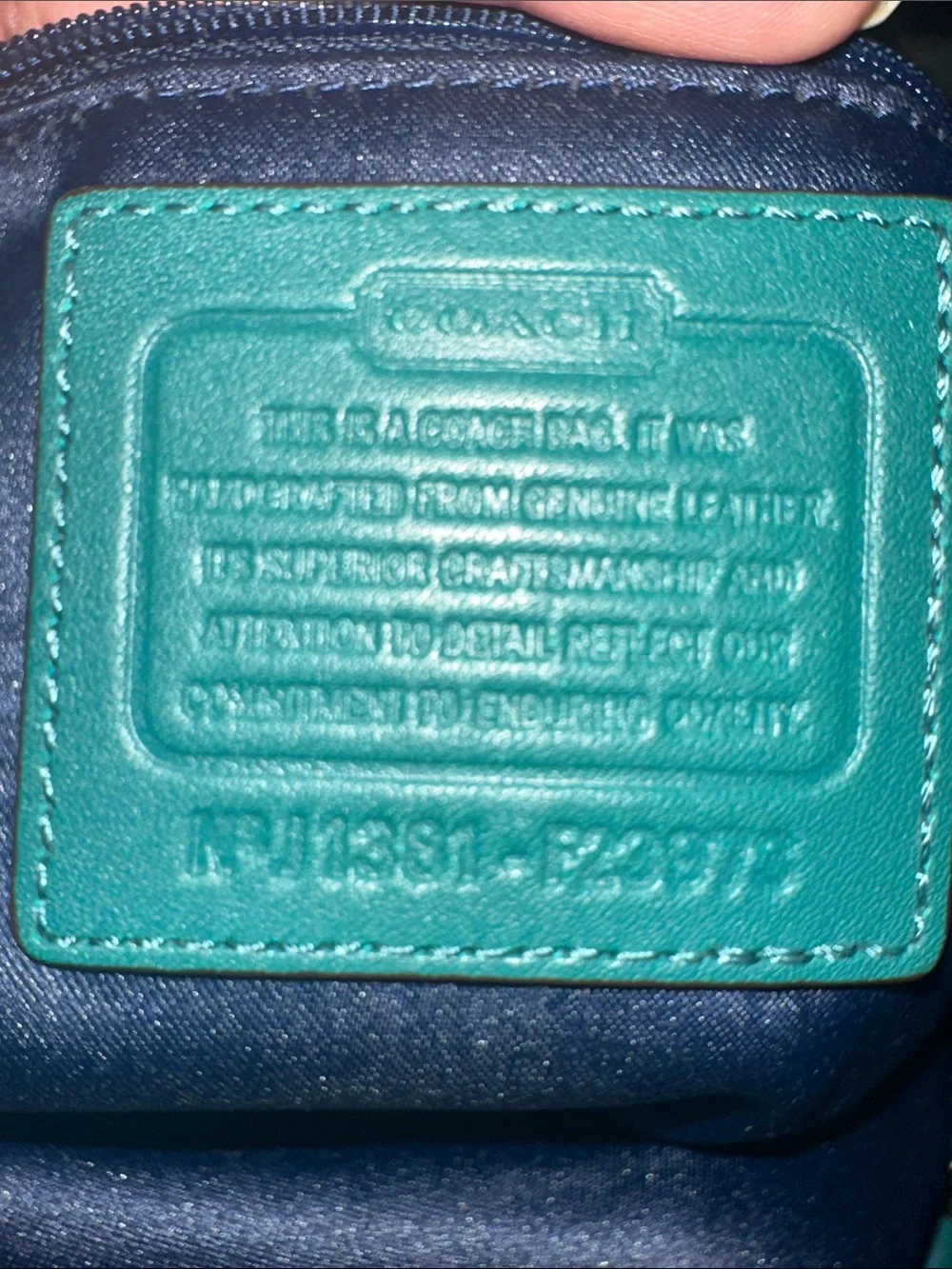 Coach EUC Daisy Hobo Bag - Teal/Green Leather